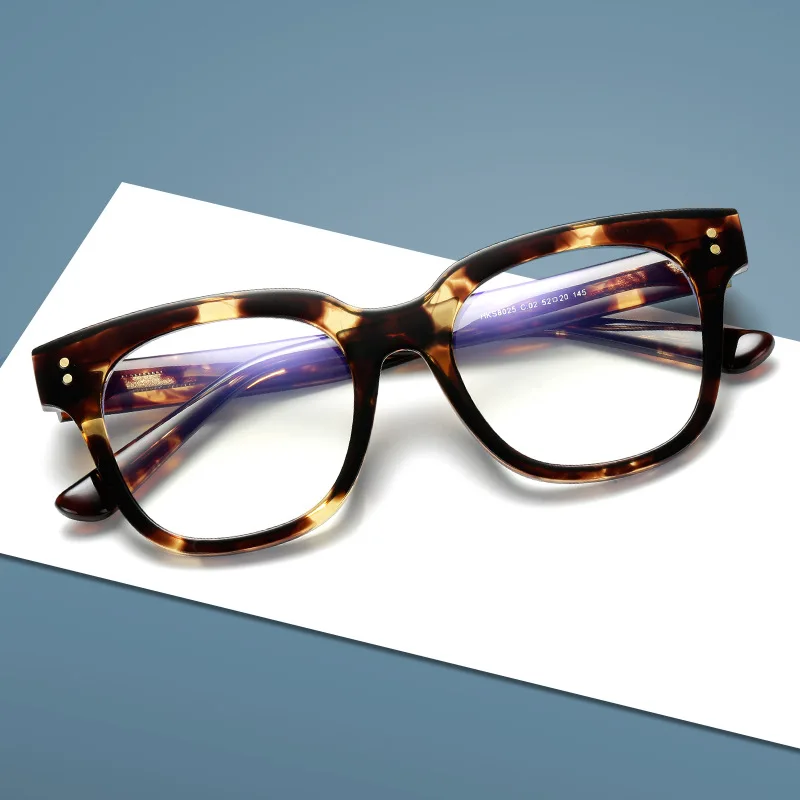 Vintage Big Frame TR90 Gafas Anti-Blue Light Glasses