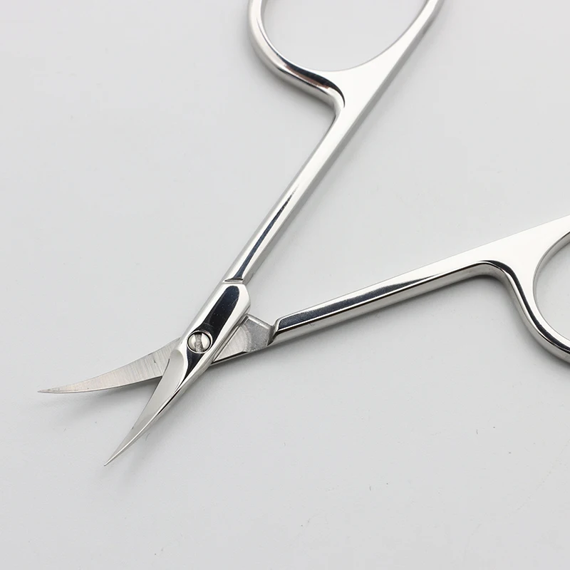 Professional Stainless Steel Beauty & Personal Care Products Embroidery Hair Curved Tip Cuticles Scissors