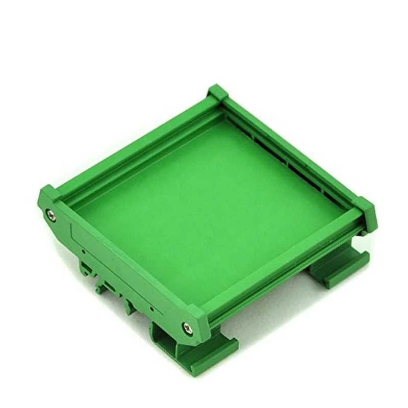 DIN Rail Mounting Carrier Bracket Terminal Block Connector Plastic Box PCB Mounting Adapter PCB Housing PCB Width 72mm