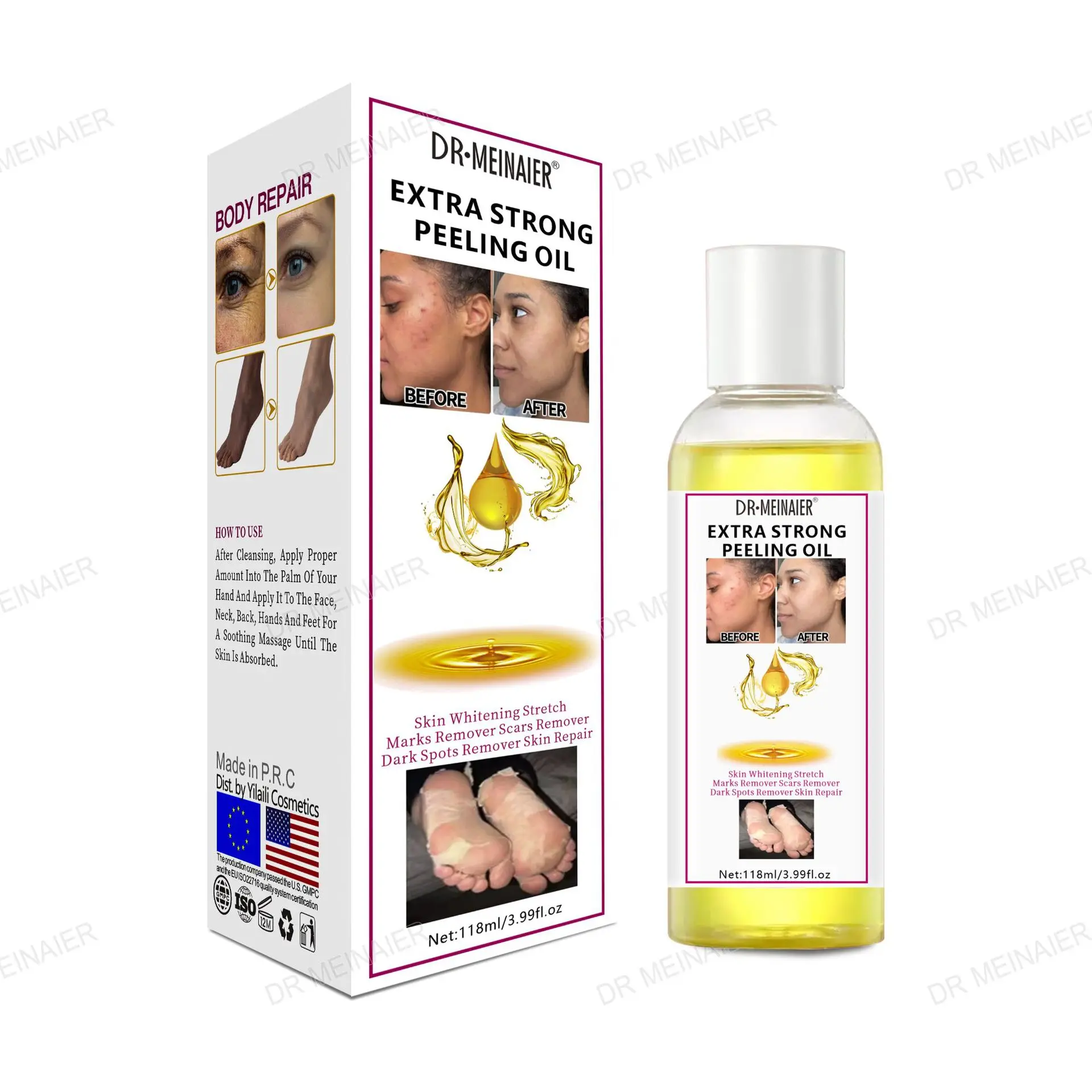 wholesale herbal black skin strong bleaching oil vitamin c dead skin remover african skin whitening yellow orange peeling oil