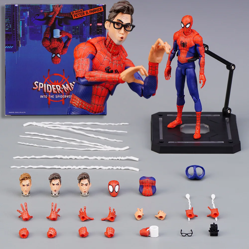 SV Collectable Model Toy Doll Gift Into the Spider-Verse Spiderman Action Figure