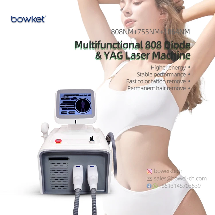 Multi function picosecond laser tattoo removal hair remove machine nd yag laser diode