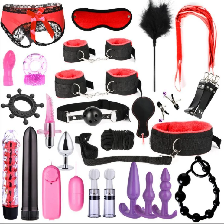 BDSM Set Bondage Sex Games Slave Game  Fetish Bondage Set BDSM Bondage Restrains BDSM Kit Tools
