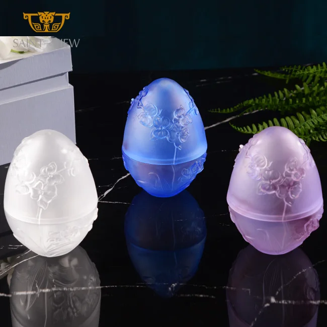 Multicolor Flower Mature Design Multifunction Jewelry Case Crystal Sundries Jar Box With Lid