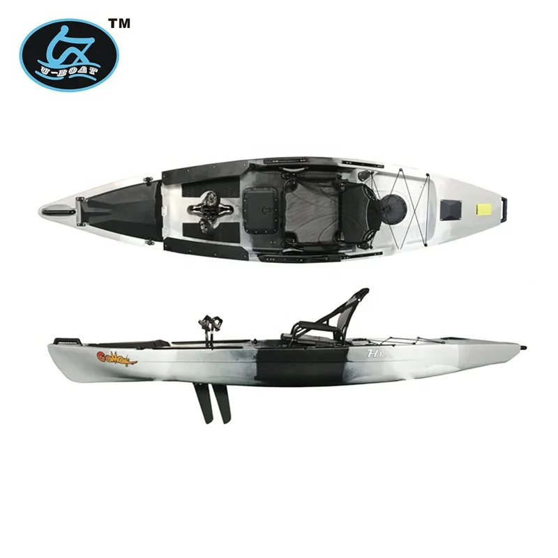 12ft pedal drive system 2.0 kayak with electric motor and livewell tank optional