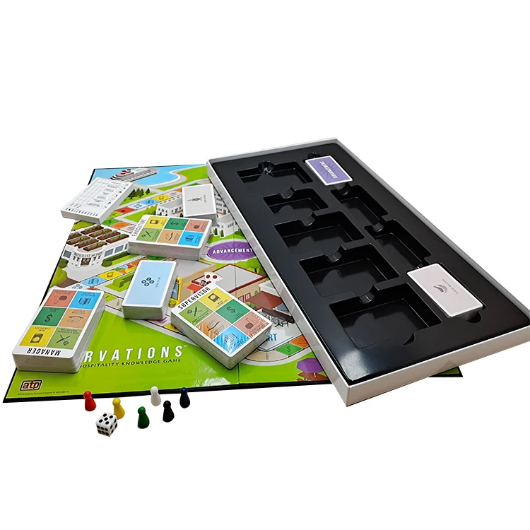 China Suppliers New High Quality Family Wooden Carrom Paper Card Games Maker Printing Custom Kids Board Game