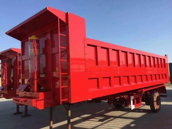 80ton Heavy Duty 3 оси тракторный прицеп самосвал б/у прицепы