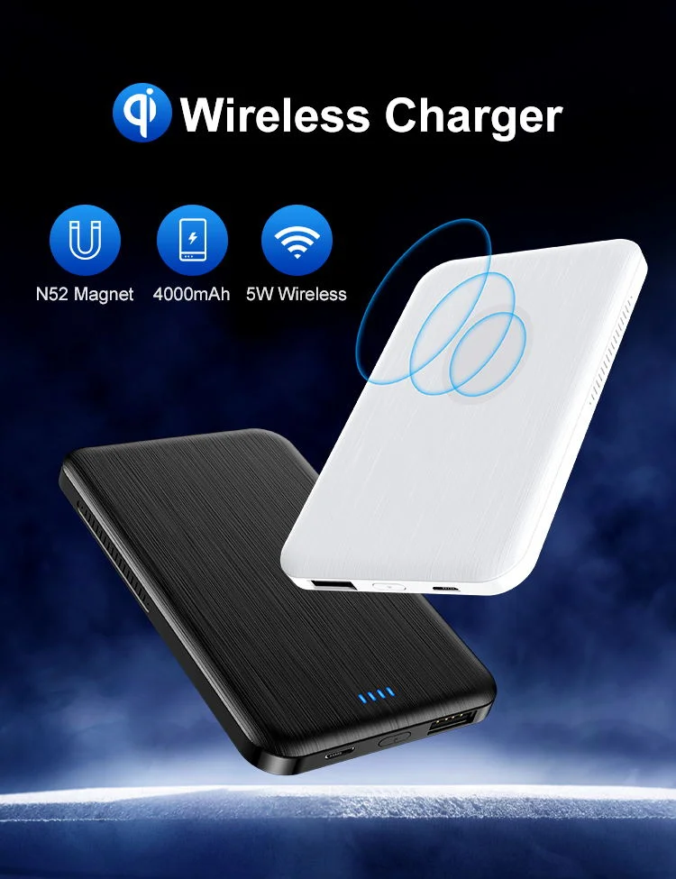 Factory new products  magnetic wireless 5000mah  power bank fast  charger for iphone 13