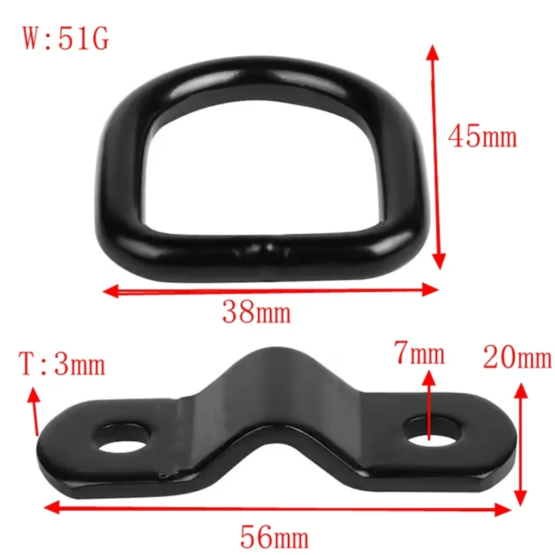 D Ring V Ring for Cargo Mount Bracket for Load on Car and Truck Cargo Ring