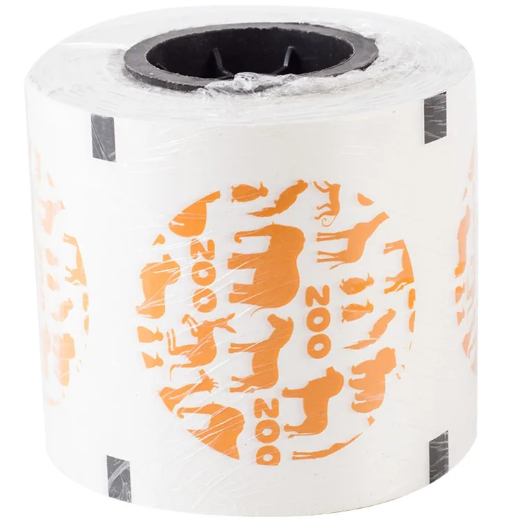 Roll Film Color Printed snack nuts promotional flexible  transparent ldpe black and white film