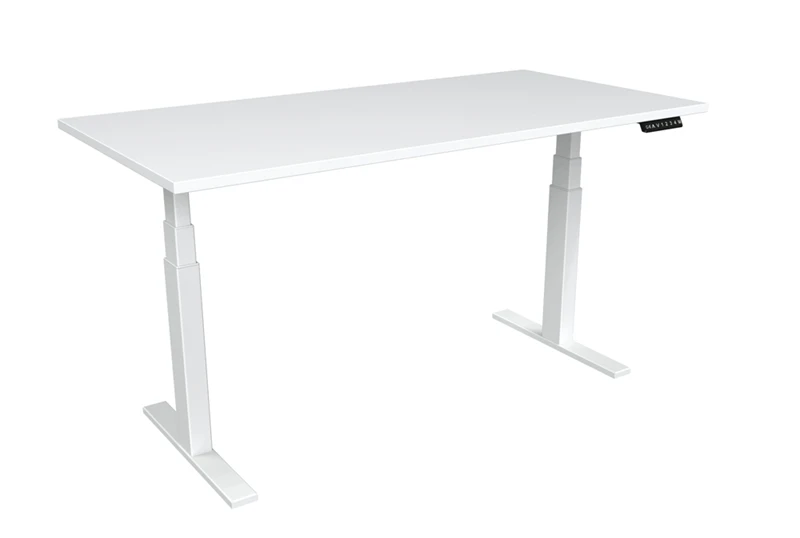 New model square leg two columns grey color dual motor sit stand desk