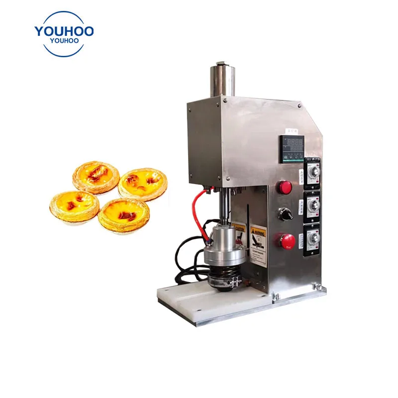 Mini biscuit waffle crust egg tart production line egg tart skin forming machine of tartlet wrapper