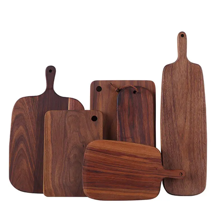 Wholesale Piece Walnut Serving Tray Wood Sushi Bread Cutting Chopping Board