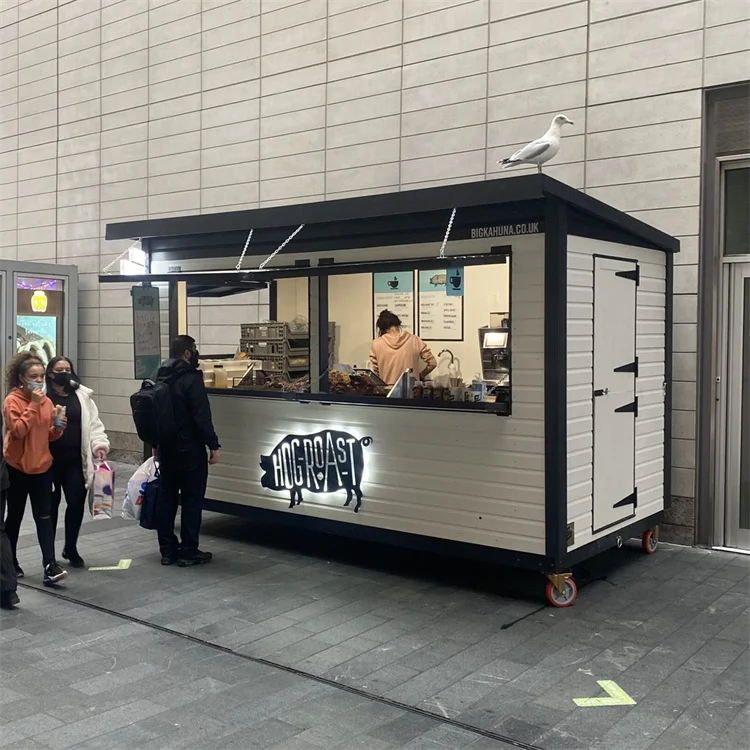 Best Selling Container Coffee Shop Food Kiosk Low Cost Prefab Container House