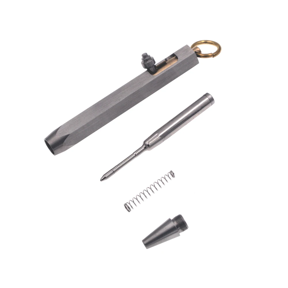 Stainless Steel Copper Bolt Action Gel Pen Mini Metal Tactical Rollerball Pens