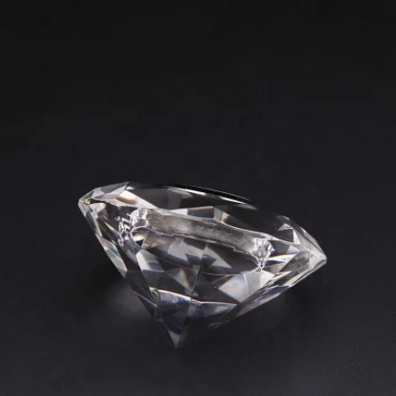 Wholesale Personalized Crystal Diamond Clock Wedding Table Centerpieces UV Printed Polished Technique Love Wedding Favor Gift