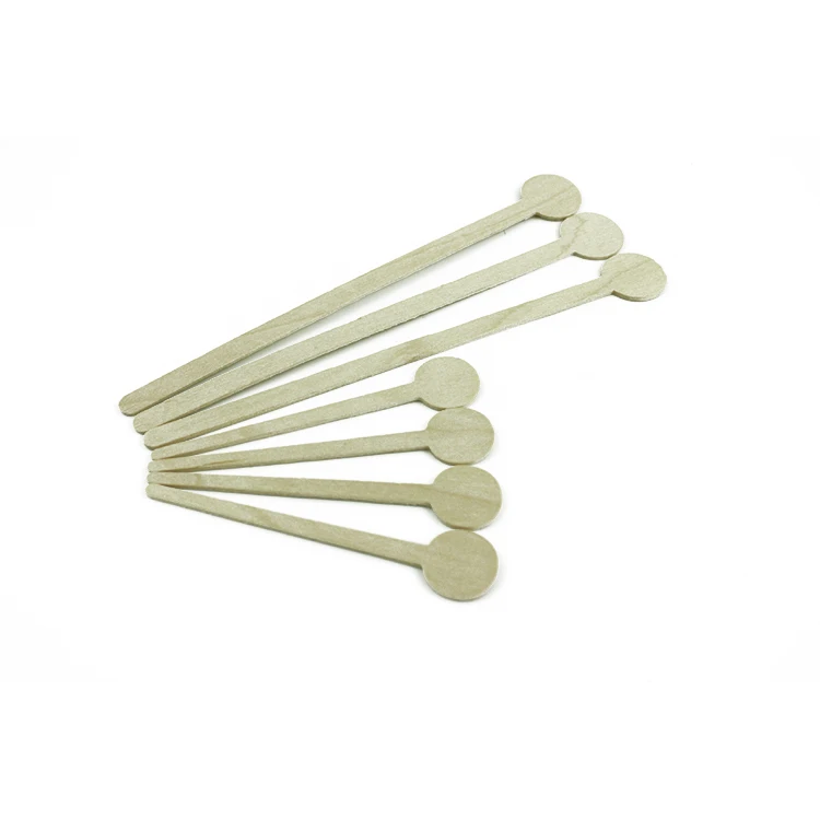 Wooden Handle Disposable Wooden Ice Cream Spoon Small Disposable Bamboo Ice Cream Spoon for Home