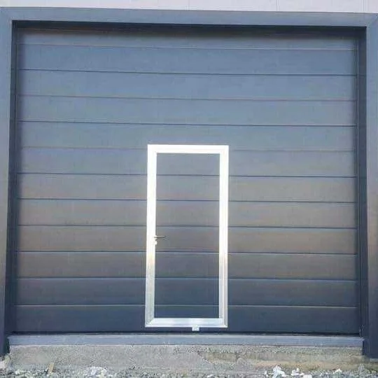 Commercial Industrial Garage Door with Pedestrian Door