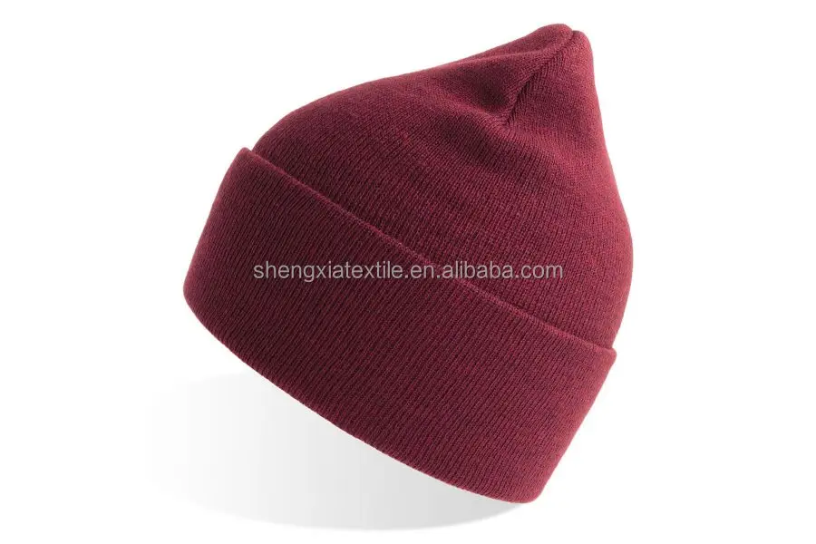 GRS Certificated Eco Friendly Environmental Sustainable Recycled Polyester Material Beanie Knitted winter hat