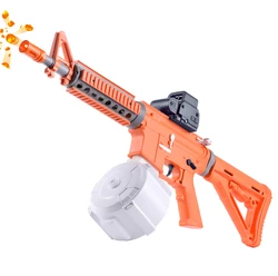 Amazon hot sell M416  Round cartridge Electric Gel Ball Blaster Toy Gun for kids for outdoor activities shooting game toy gift