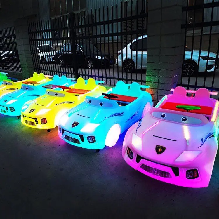 Manufacturer sells mall children electric four-wheel Toy Car New Light Sports car double seat battery bumper car