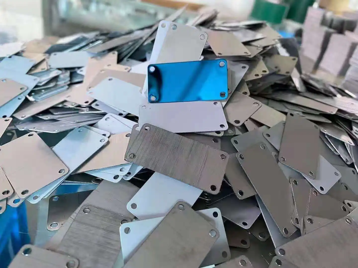 Business Card Sublimation Blank Metal Factory Wholesale High Quality Customized Medal 2 Color Machine Nameplate Cutting Support