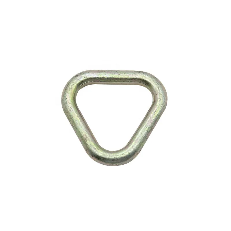 RY Factory Wholesale Forged Galvanized Steel Winch 2 inch Strap Delta Ring/Triangle Lashing Ring for Towing Belt Chain