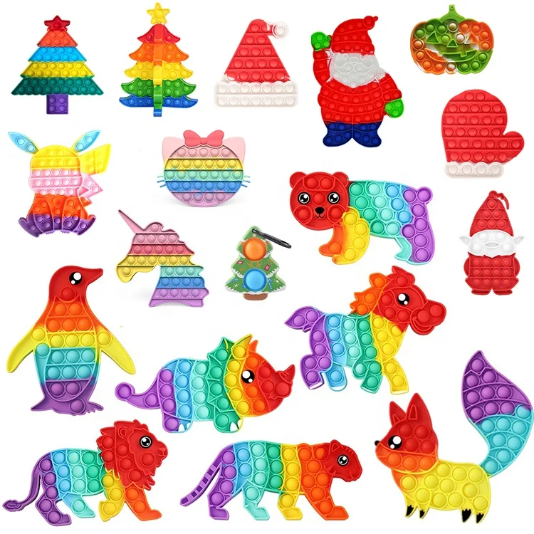 2021 Amazon Classic Sunflower Bubble Toy Other Silicone Push Popping Bubble Fun Sensory Fidget Toy For Anxiety Relief Children