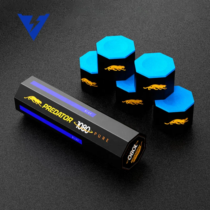 Wholesale Professional Billiard Accessories Predator Chalk for Pool Cue Stick Tip Octagonal Chalk