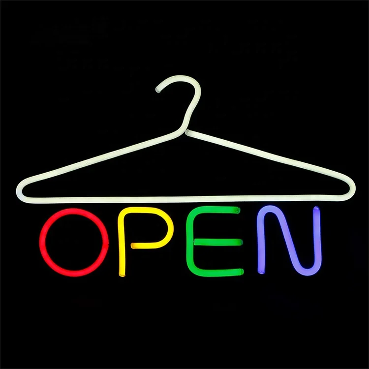 Factory direct hamburger restaurant LED luminous sign flexible neon sign