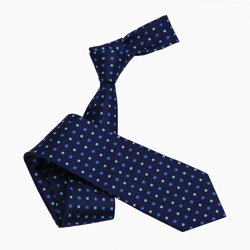 Yili Factory Custom Neckwear Business Party Wedding Everyday Wear Jacquard Woven Textured Polka Dot Ties from China