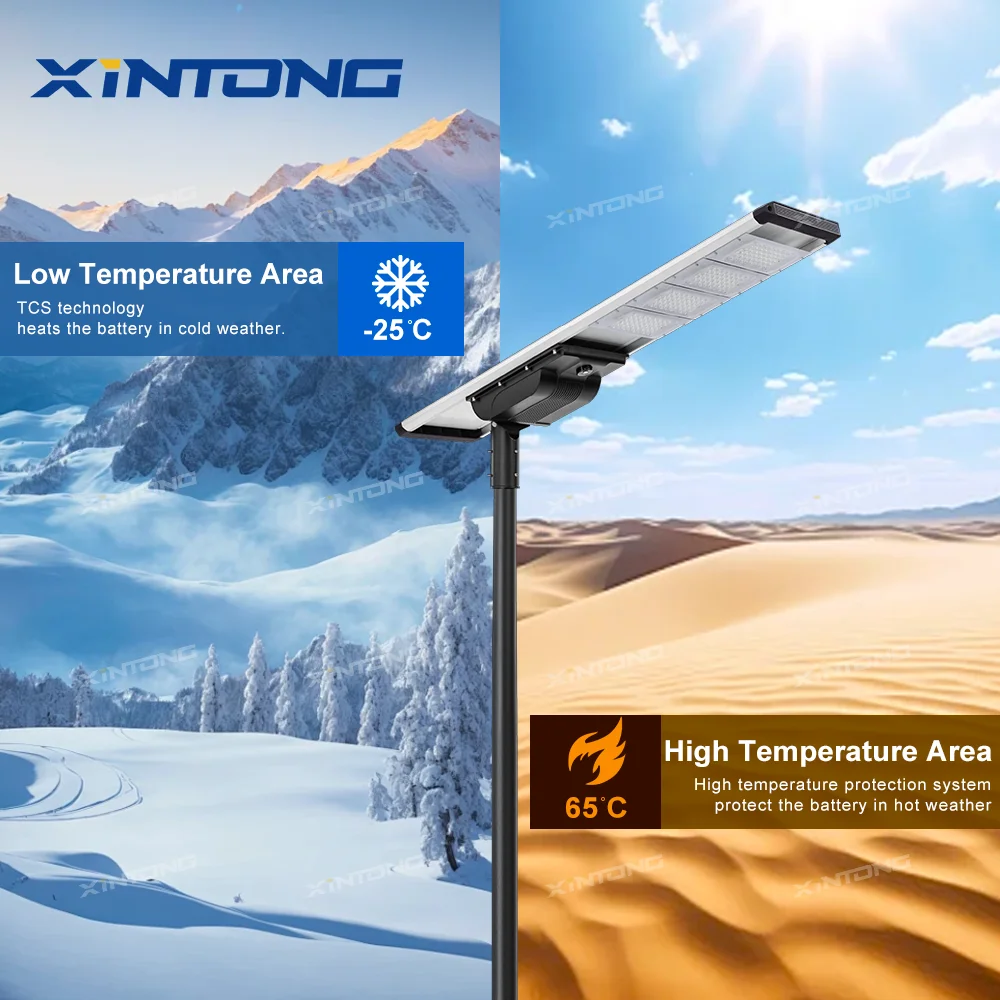 Светодиодный уличный светильник XINTONG с высоким люменом Ip65 водонепроницаемый 300 Вт фонарь солнечной батареей