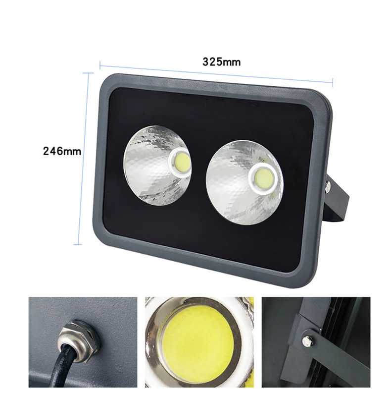 Outdoor waterproof ip66 cob stadium high mast sports lighting poles 100w  200w  300w led flood light