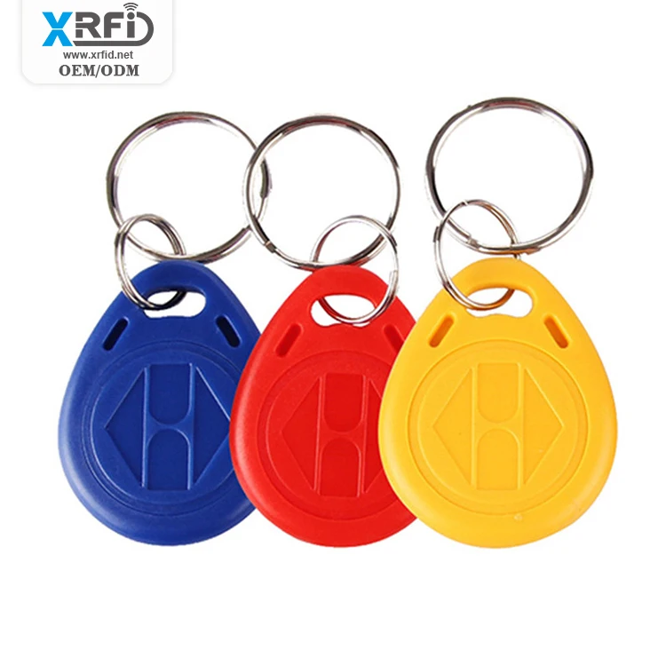 125KHz LF EM4305 T5577 13.56Mhz F08 NFC Tag Rewritable ABS RFID Keyfobs Access Card
