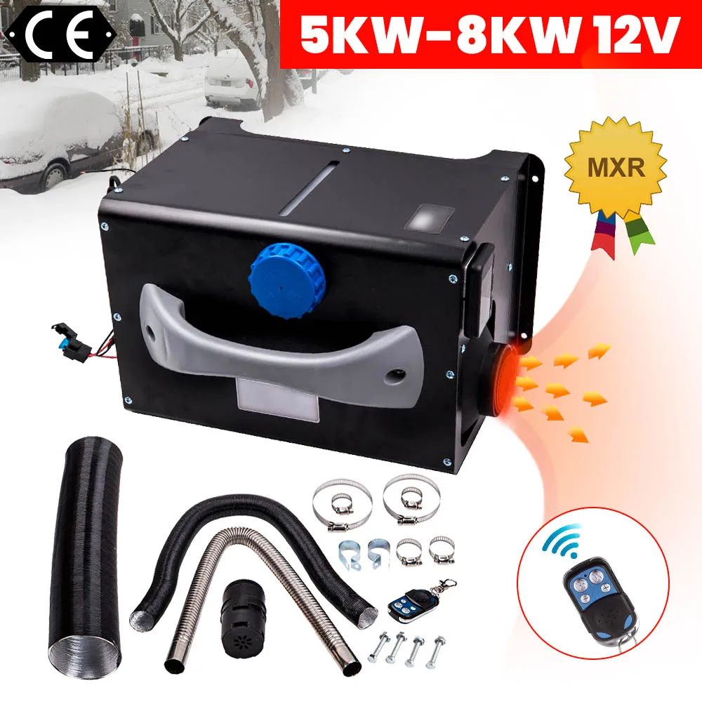 maXpeedingrods 12V 5KW-8KW Diesel Air Heater Remote Control LCD Display For Truck Bus RV Boat