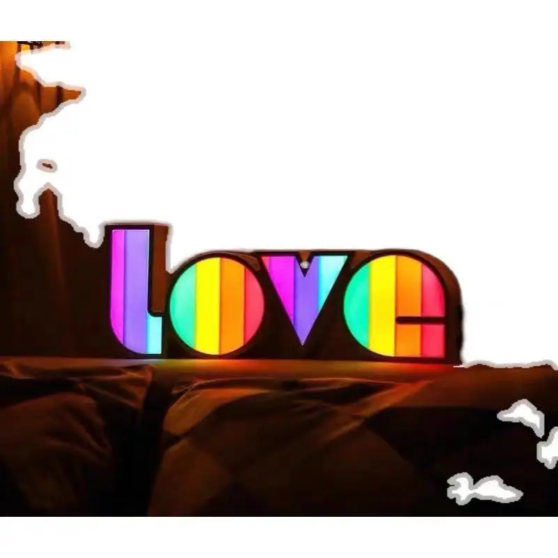 
Personality creative girl heart holiday confession decoration lamp English LOVE letters 