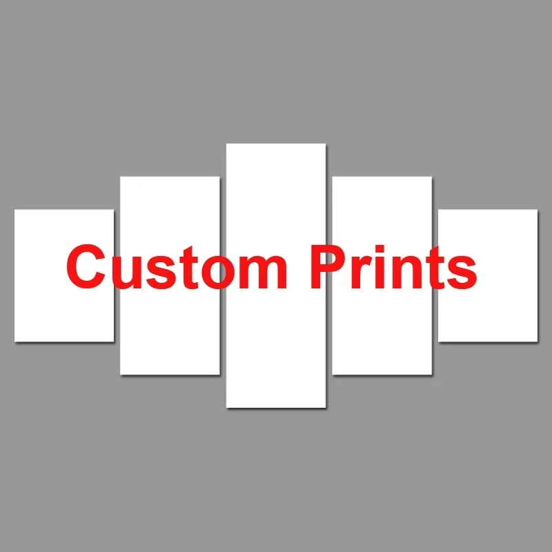 5 Panel Canvas Printing Seascape Art/customized Digital Photography Printingcheap Canvas Painting For Home Decoration