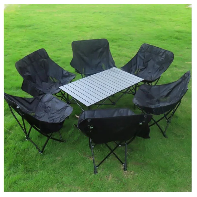 Whole Sale Portable Outdoor Camping Collapsible Table And Chair Camping Folding Table And Chair Set