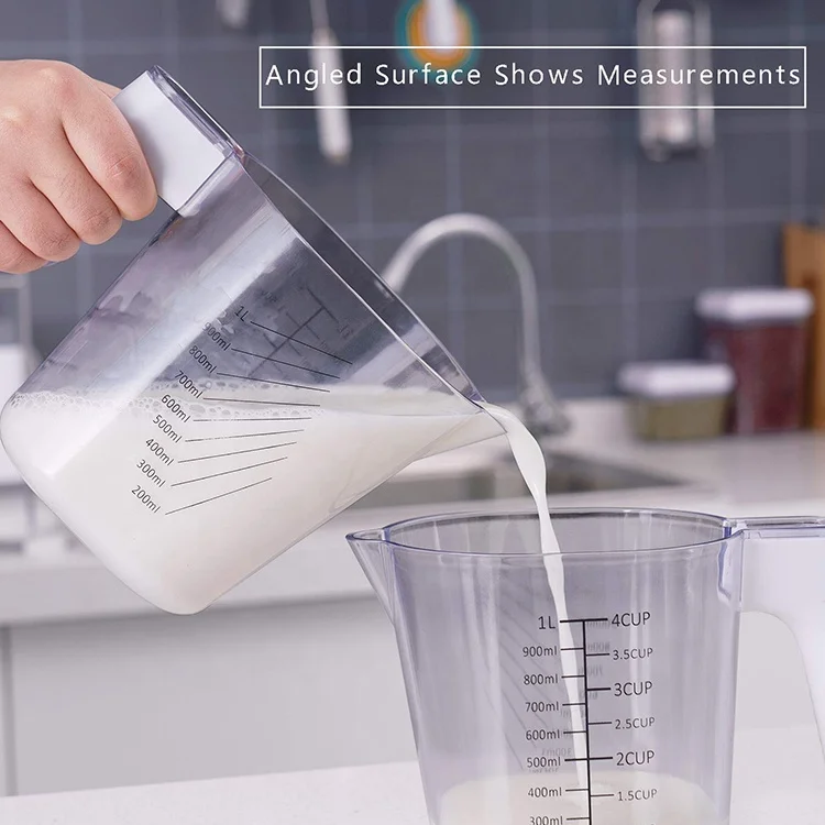 full color cake measuring plastic measure cup and spoon