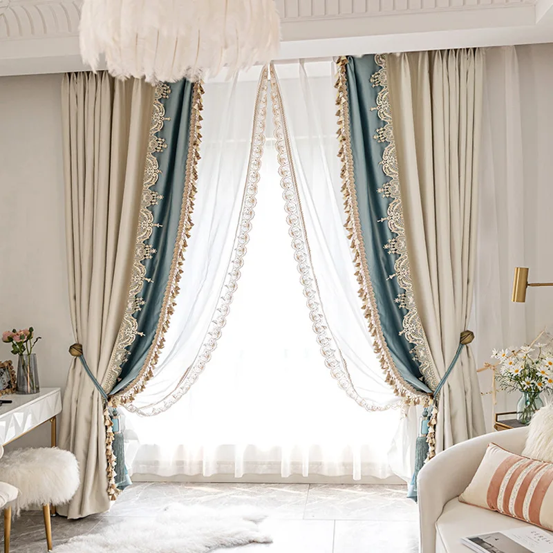Sunny Textile современные модные тисненые кружевные высокоточные плотные атласные шторы