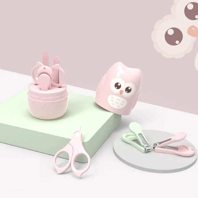 High Quality Baby Manicure Set Newborn Nail Care Tool Safety Portable 4-In-1 Toddler Nail Trimmer