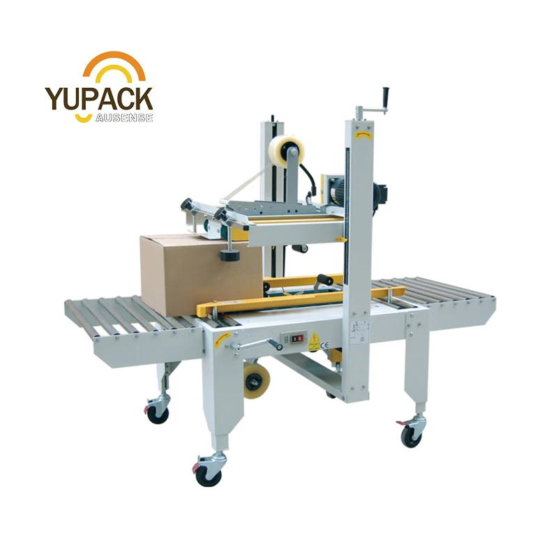 YUPACK FXJ-6050 standard tape  automatic box case carton sealer with top and bottom drive