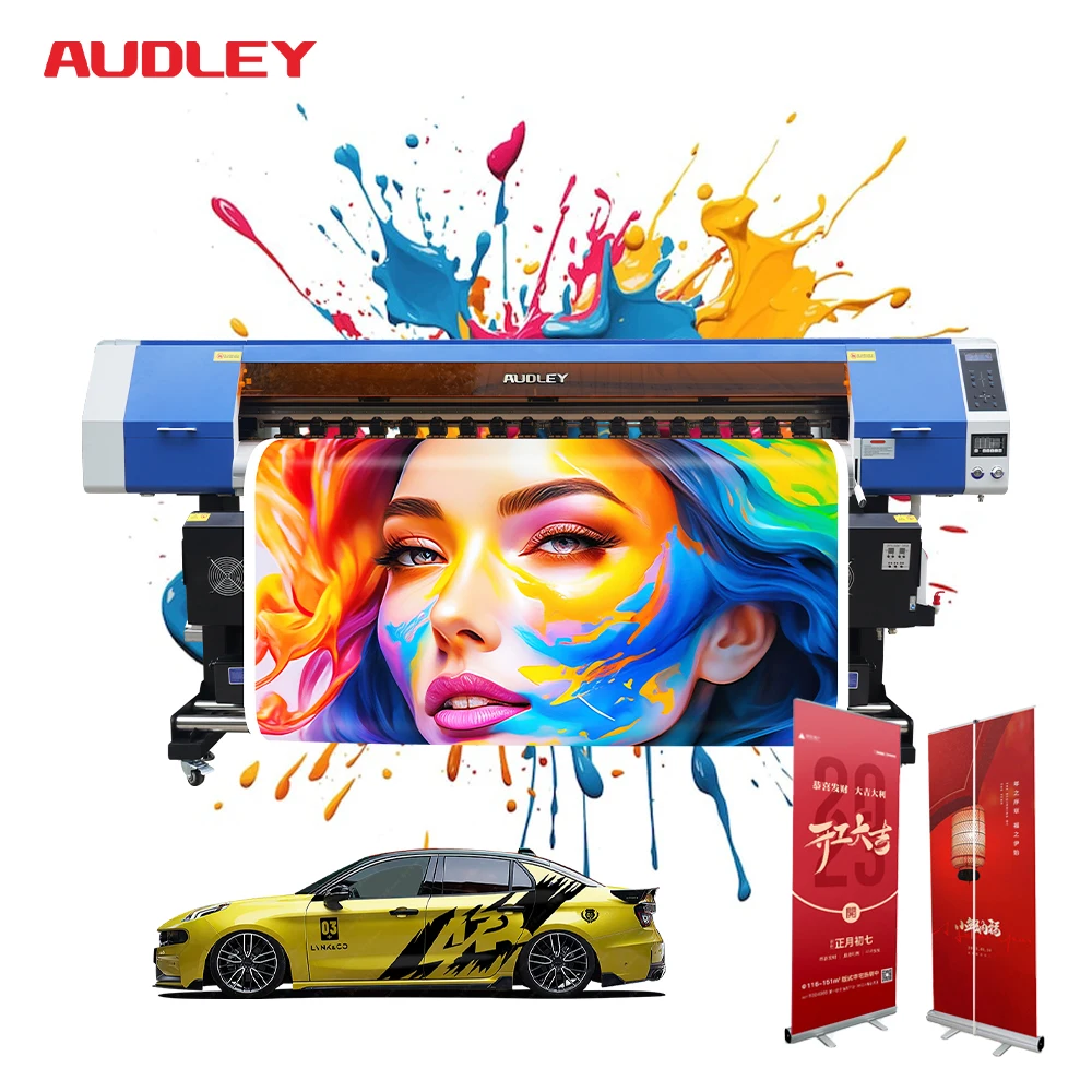 Audley 1 6 м 8 3 2 xp600 3200 плоттер L3118/L3119vinyl flex banner плакат обои печатная машина экологически чистый принтер