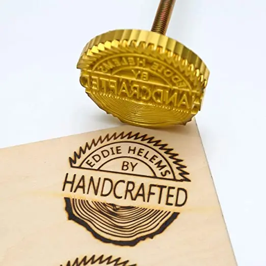 Custom Logo Heated Wood Branding Iron for Wood Cake Durable Leather Branding Iron BBQ Heat Stamp Wood Burning Stamp