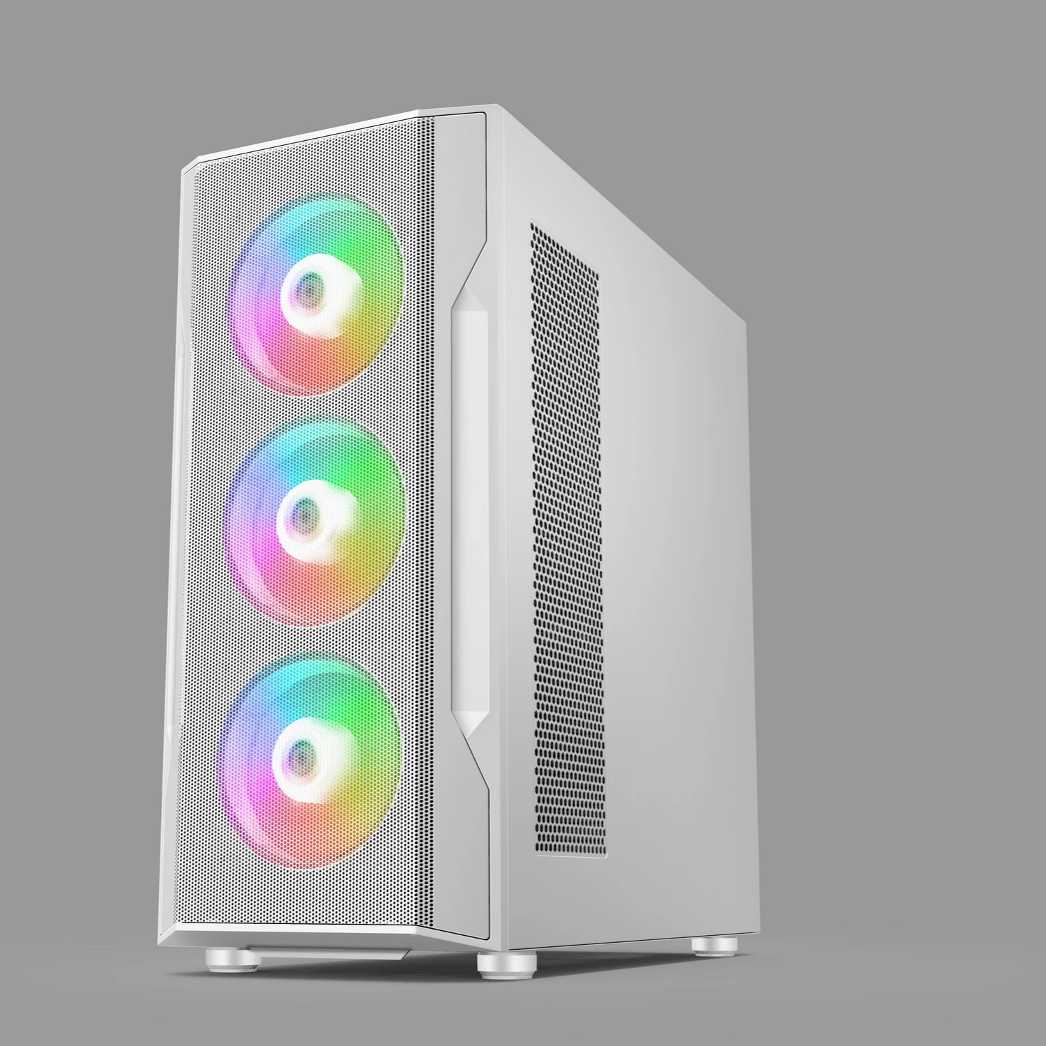 SAMA высокопроизводительный корпус atx сетчатая Передняя панель полностью башни компьютера из закаленного стекла