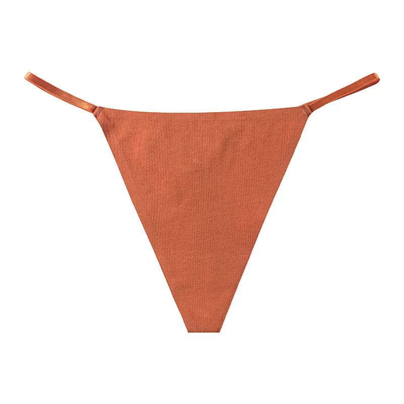 Sexy hot T-type exercise yoga Plus size low waist cotton crotch Underwear Laser Cutting Briefs thong Ice Silk traceless panties