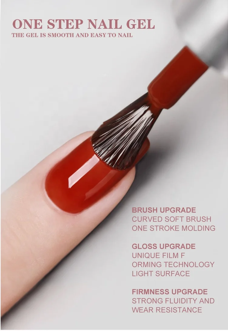 oem one step gel nail polish brands manufacturer semi-permanent enamels wholesale 3 in 1 one step gel polish hema free