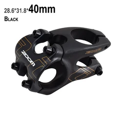 ZOOM TDS-605 Alloy Bike Stem 28.6*31.8mm Aluminium MTB Mountain Bicycle Stem 12 Degree Road BMX Handlebar Stem CNC 40mm / 50mm