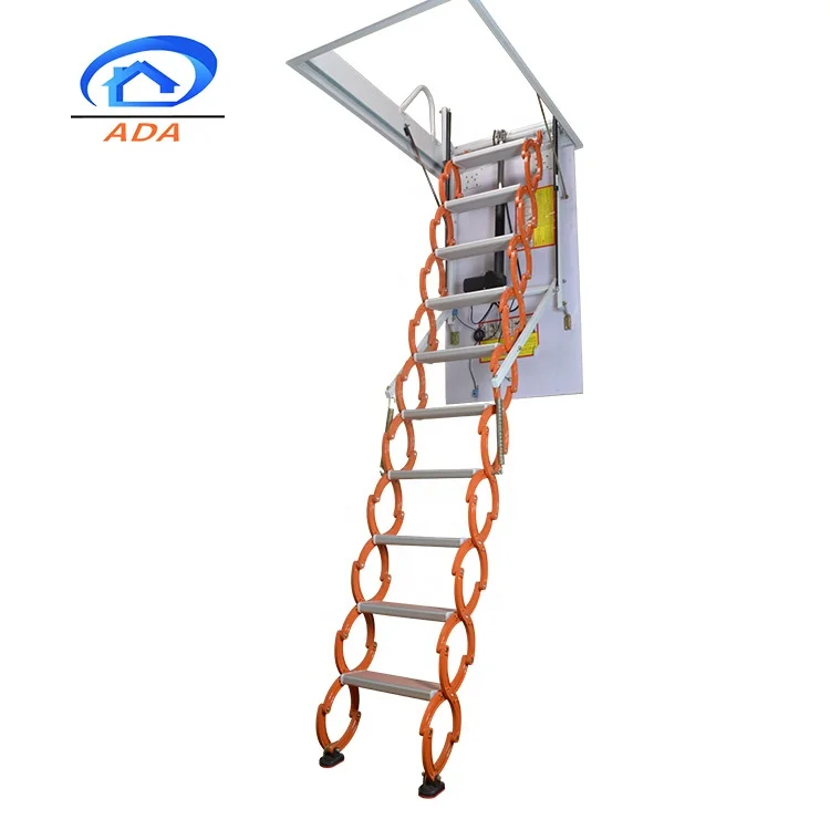 Factory Direct Electric Remote Control Folding Telescopic Loft Access Ladder