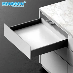 telescopic drawer slide legrabox double wall drawer soft closing slim box slide system kitchen cabinet